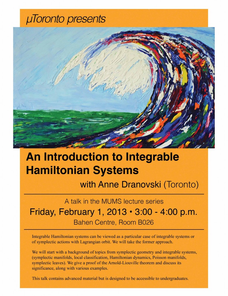 An Introduction to Integrable Hamiltonian Systems - Anne Dranovski