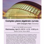 Complex Plane Algebraic Curves - Changho Han